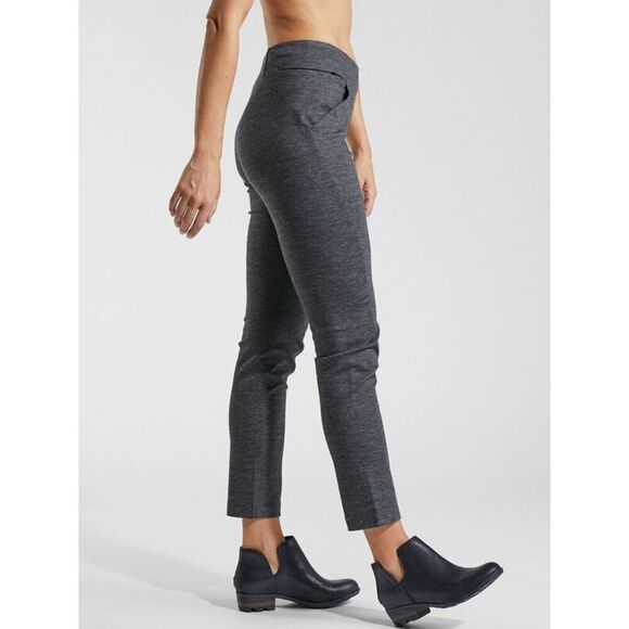 Title nine she leads pants pull-on space-dyed' Ponte knit blue XS new - Picture 4 of 12